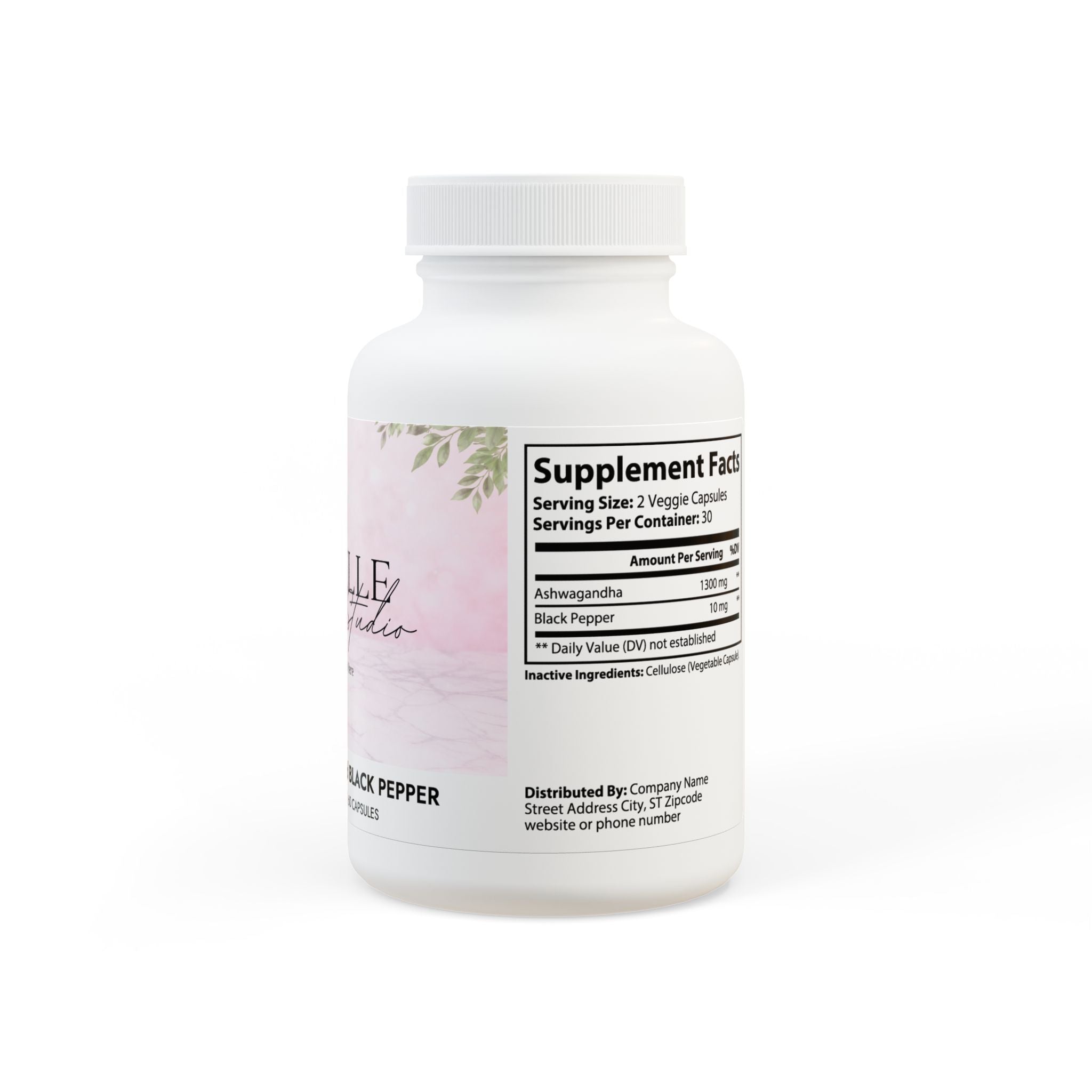 Ashwagandha and Black Pepper Supplement